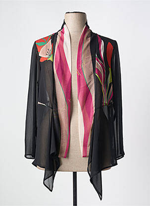 Gilet manches longues manches longues noir GUY DUBOUIS femme