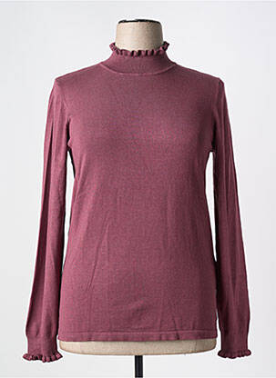 Pull stretch manches longues violet CONCEPT K femme
