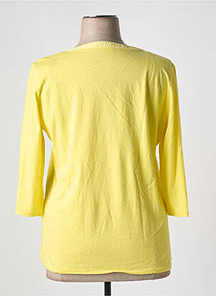 T-shirt manches 3/4 manches 3/4 jaune CONCEPT K femme