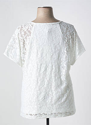 Top stretch manches courtes blanc MERI & ESCA femme