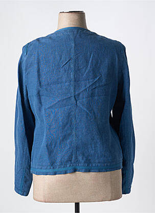 Veste casual col rond bleu MERI & ESCA femme