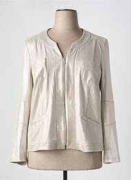 Veste casual tissage suedine argent MERI & ESCA femme