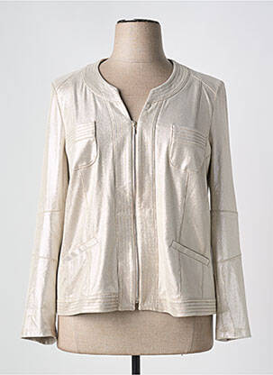 Veste casual tissage suedine argent MERI & ESCA femme
