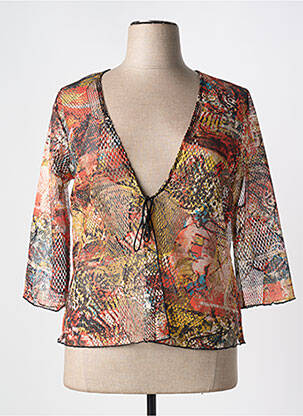 Boléro légère et transparente orange TELMAIL femme