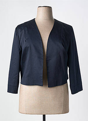 Veste chic col v bleu JULIE GUERLANDE femme