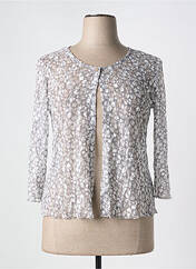 Gilet manches longues gris TELMAIL pour femme seconde vue