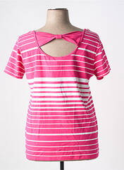 T-shirt rose MARBLE pour femme seconde vue