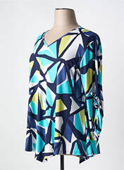 Tunique manches longues bleu MARBLE pour femme seconde vue