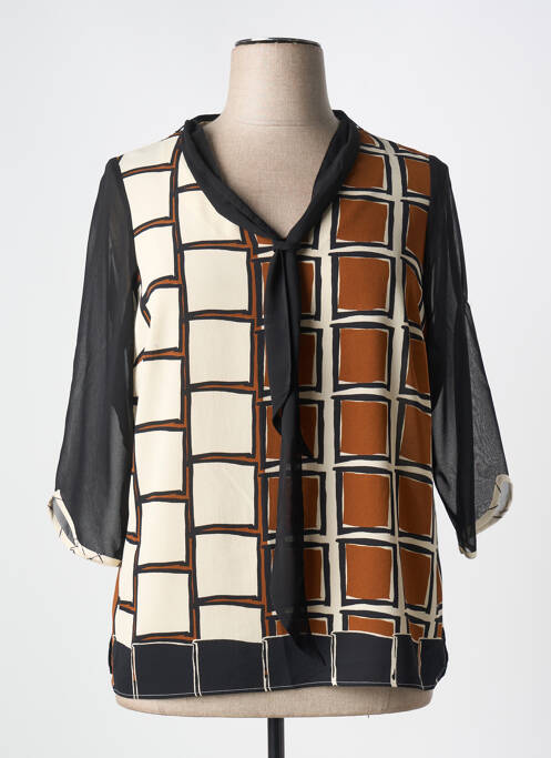 Blouse manches 3/4 manches 3/4 beige MERI & ESCA femme