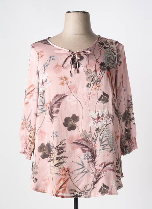 Tunique manches longues rose FRED SABATIER pour femme