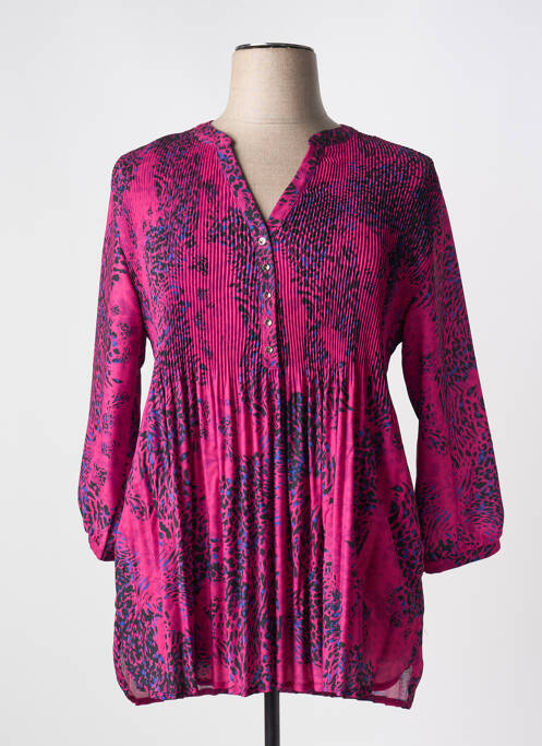 Tunique manches longues rose JULIE GUERLANDE pour femme