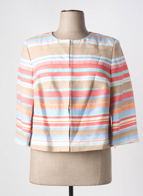 Veste casual beige ROFA FASHION GROUP pour femme