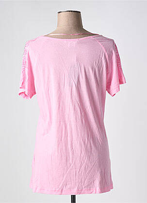 T-shirt col v manches courtes rose BETTY BARCLAY femme