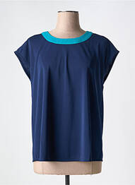 T-shirt coupe droite manches courtes bleu SURKANA femme