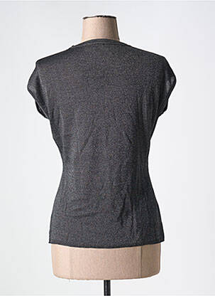 T-shirt stretch manches courtes gris SURKANA femme