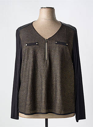 T-shirt manches longues manches longues noir FRED SABATIER femme