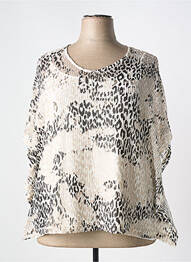 T-shirt imprimé fantaisie manches courtes beige MERI & ESCA femme