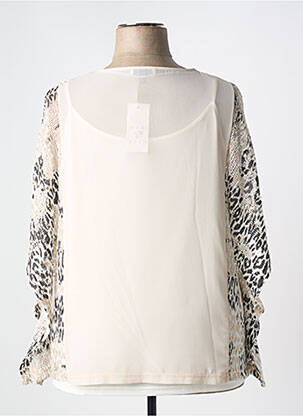 T-shirt imprimé fantaisie manches courtes beige MERI & ESCA femme