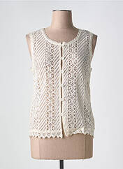 Gilet sans manche blanc ISHWAR pour femme seconde vue