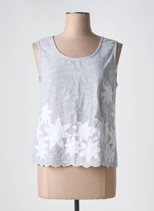 Débardeur bleu AGATHE & LOUISE pour femme