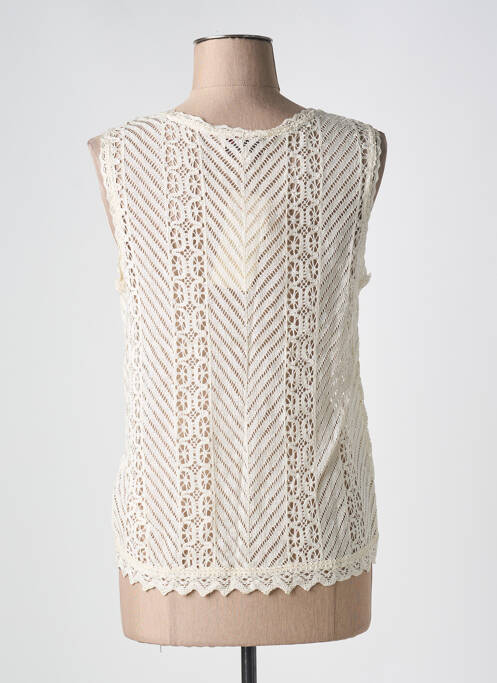 Gilet sans manche blanc ISHWAR pour femme