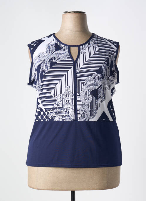 Top bleu MARBLE pour femme