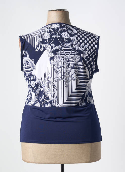 Top bleu MARBLE pour femme