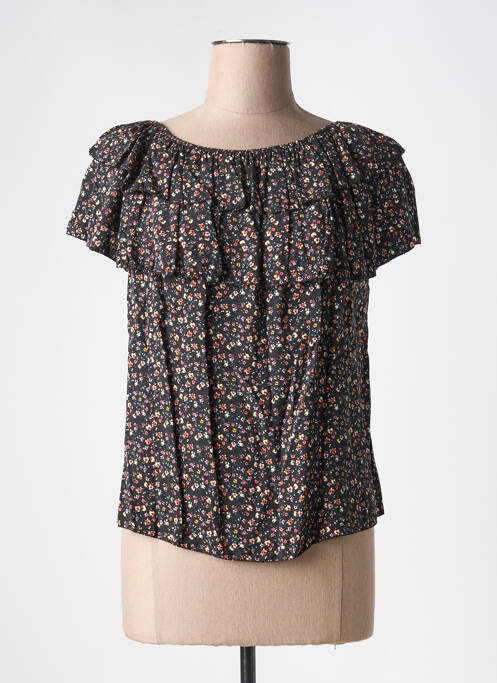 Top noir COULEURS DU TEMPS pour femme