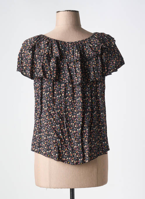 Top noir COULEURS DU TEMPS pour femme