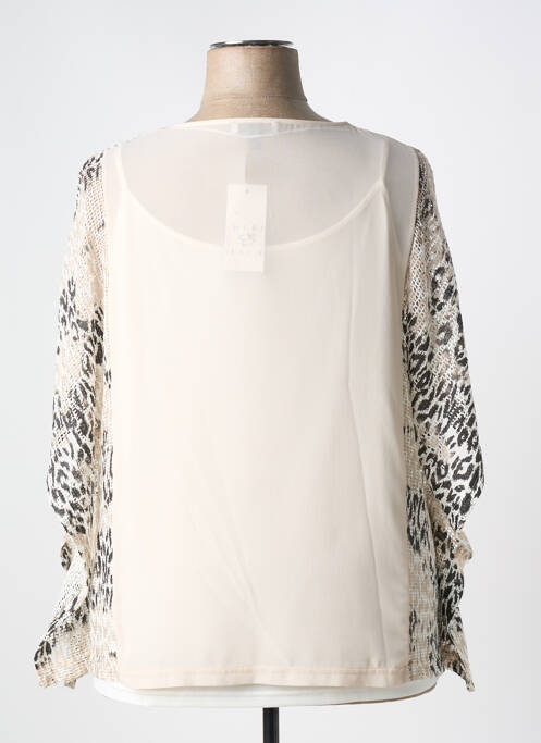 T-shirt beige MERI & ESCA pour femme