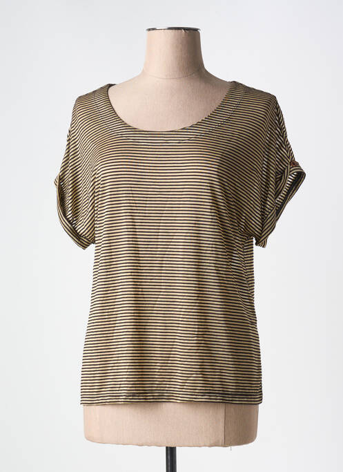 T-shirt marron AGATHE & LOUISE pour femme