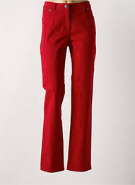 Jeans coupe slim stretch taille normale rouge JAC JAC femme