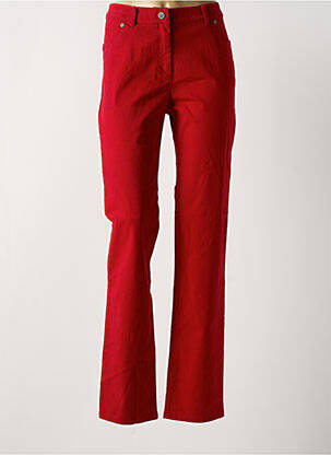 Jeans coupe slim stretch taille normale rouge JAC JAC femme