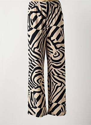 Pantalon droit stretch taille normale beige MARBLE femme