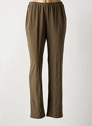 Legging effet matière satinée taille normale marron GUY DUBOUIS femme