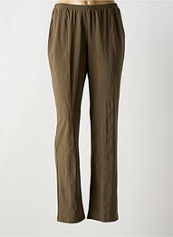 Legging effet matière satinée taille normale marron GUY DUBOUIS femme