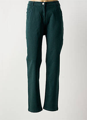 Jeans coupe slim stretch taille normale vert AGATHE & LOUISE femme
