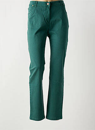 Jeans coupe slim stretch taille normale vert AGATHE & LOUISE femme