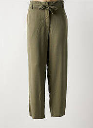 Pantalon droit coupe carotte taille haute vert CONCEPT K femme