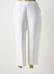 Pantalon 7/8 taille élastique taille normale blanc AGATHE & LOUISE femme