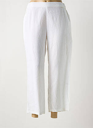 Pantalon 7/8 taille élastique taille normale blanc AGATHE & LOUISE femme