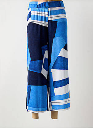 Pantalon 7/8 stretch taille normale bleu MARBLE femme