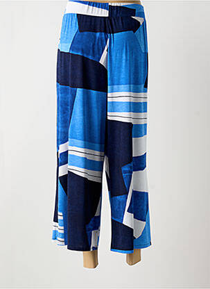 Pantalon 7/8 stretch taille normale bleu MARBLE femme