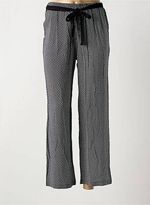 Pantalon 7/8 tissage popeline taille normale noir FRED SABATIER femme