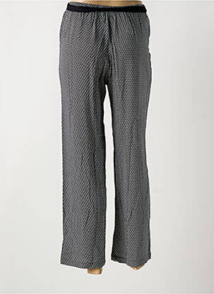Pantalon 7/8 tissage popeline taille normale noir FRED SABATIER femme