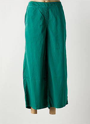 Pantalon 7/8 taille élastique taille normale vert AGATHE & LOUISE femme