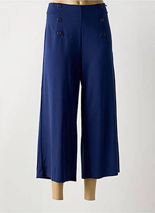 Pantacourt taille haute taille haute bleu SURKANA femme