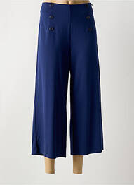 Pantacourt taille haute taille haute bleu SURKANA femme