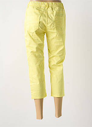 Pantacourt stretch taille normale jaune TELMAIL femme