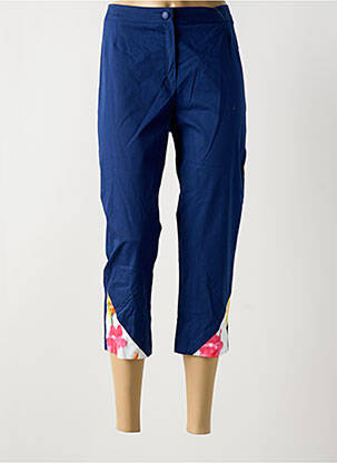 Pantacourt stretch taille normale bleu JEAN DELFIN femme